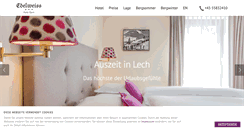 Desktop Screenshot of edelweiss-lech.at