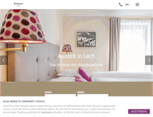 Tablet Screenshot of edelweiss-lech.at